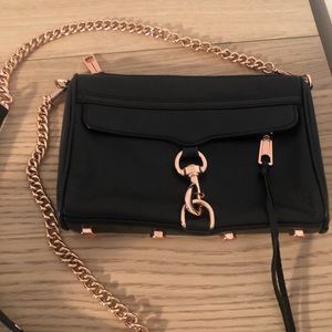Black and Rose Gold Mini M.A.C by Rebecca Minkoff